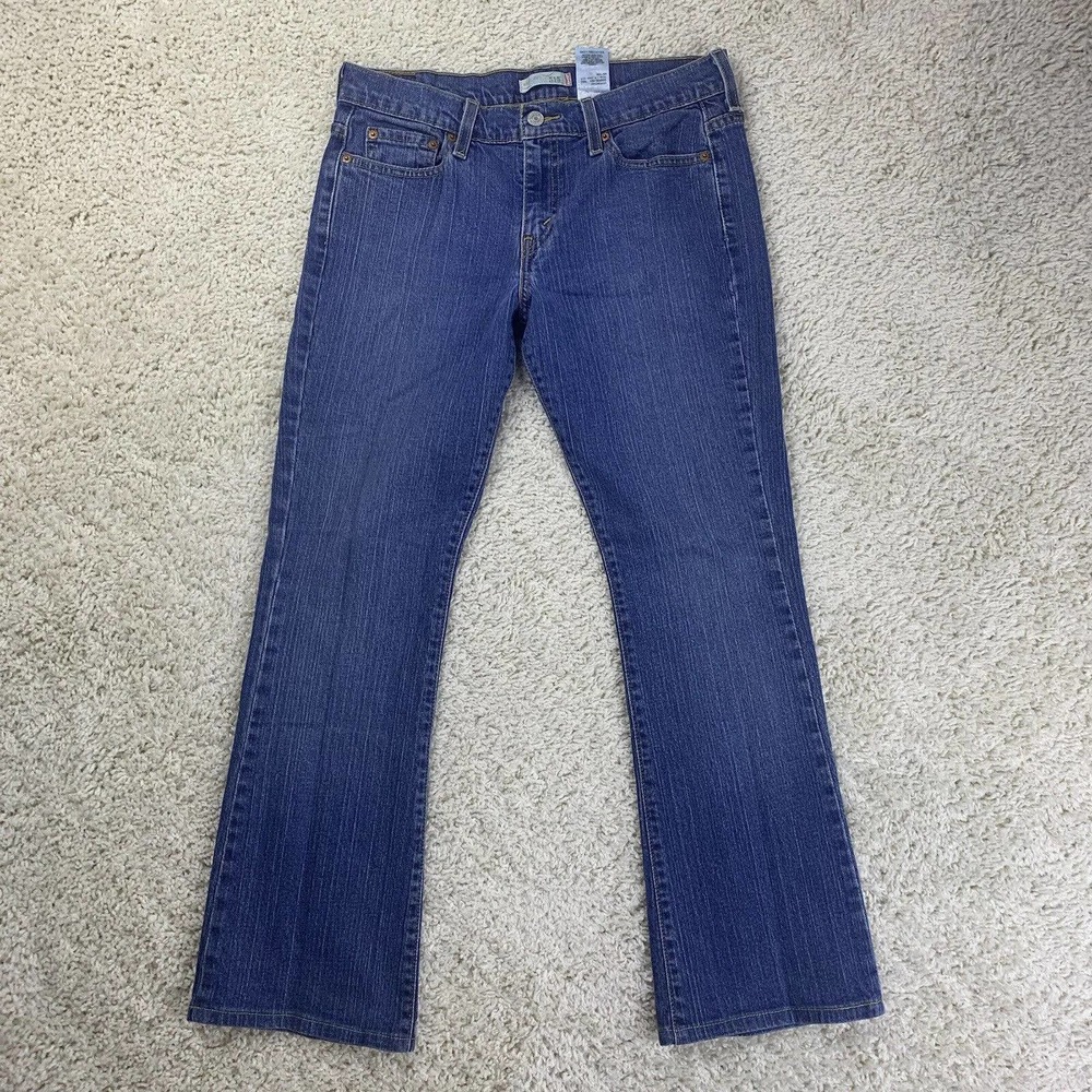Levi's 515 Jeans Women's Size 8L Blue Mid Rise Light Wash Denim Bootcut